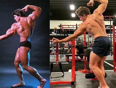 Arnold Schwarzenegger’s son Re-creates his fathers Mr. Olympia pose
