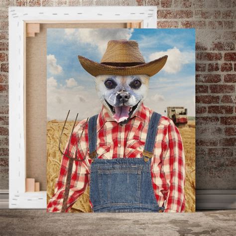 The Farmer Personalised Pet Canvas Fable And Fang