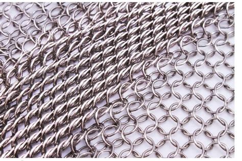 Square mesh grating, aluminium wire, aluminium coloured varnish. 7mm chain mail stainless steel decorative mesh custom tailor metal fabic welding mesh 30*30cm-in ...