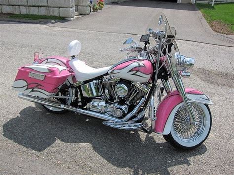 Pink Harley Pink Motorcycle Motorcycle Paint Jobs Motorcycle Tips