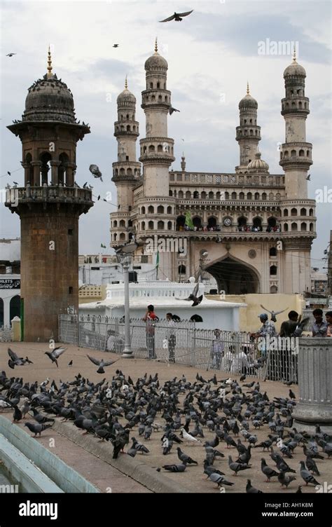 Charminar As Seen From Mosque Mecca Masjid Hyderabad Andhra Pradesh