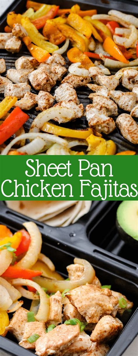 Sheet Pan Chicken Fajitas Are The Perfect Easy He Swapping Secrets
