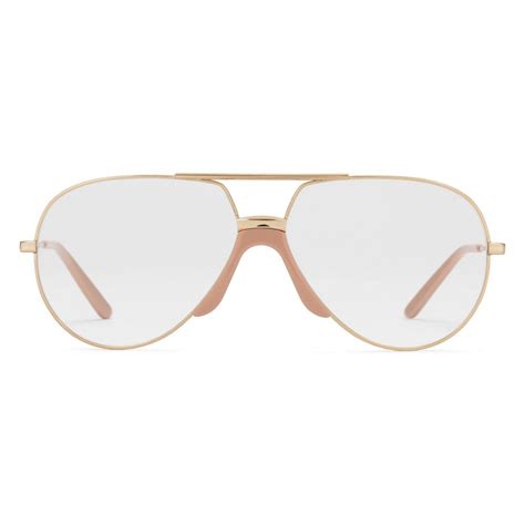 gucci aviator metal sunglasses shiny gold gucci eyewear avvenice