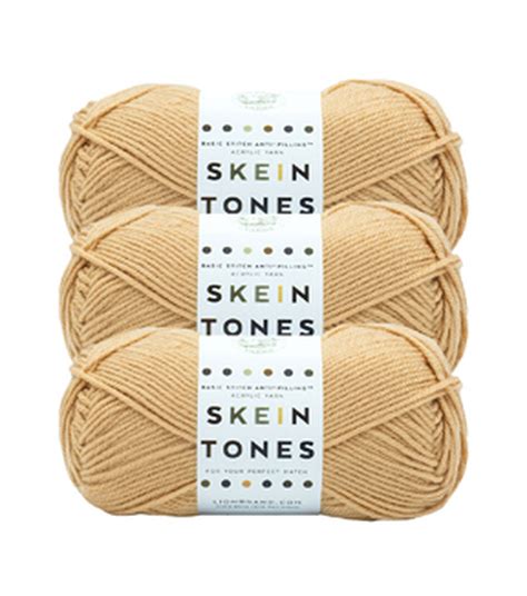 Lion Brand Basic Stitch Anti Pill Skein Tones Yarn 3 Bundle Joann
