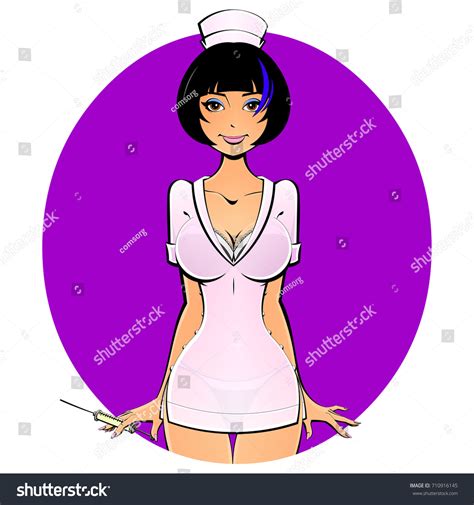 Sexy Nurse Syringe Shot Avatar Icon Stock Vector Royalty Free 710916145 Shutterstock