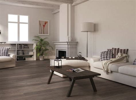 Intricate mosaic patterns, trendy subway designs Living Room with Dark Wood Floors - HomesFeed
