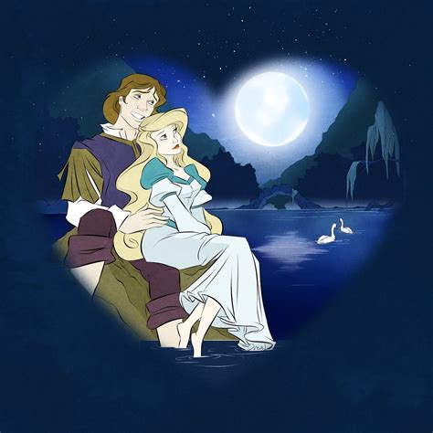Limited Edition 22 Swan Princess Romance Love Fan Art Etsy Swan Princess Disney