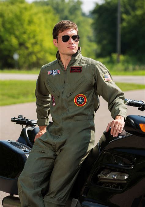 Moda Adult Mens Aviator Army Military Pilot Jumpsuit Fancy Dress