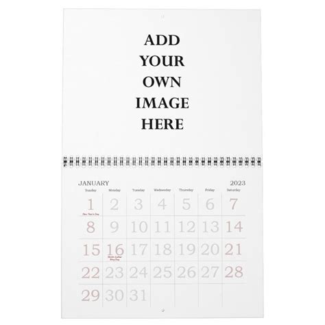 Customize Your 2023 Large Numbers Calendar Zazzle In 2022 Custom
