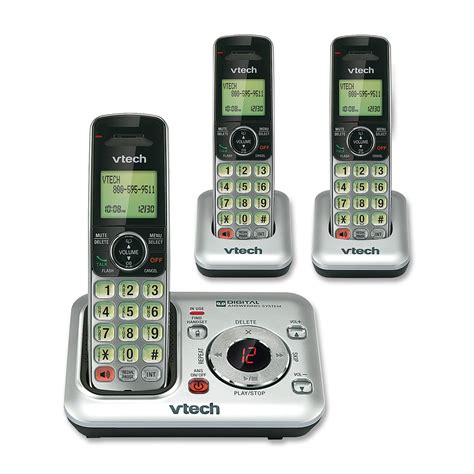 Vtech Dect 60 Cordless Home Phone Telephone With Answering Machine 3
