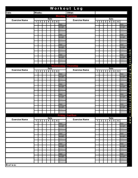 You go to gym and do clusters of exercise and workout just to make your fit and healthy. Bodybuilding Excel Templates : 5 Workout Log Excel Examples Examples