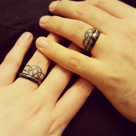 Wedding Ring Tattoos Ideas To Try For Special Day Ring Tattoo Designs