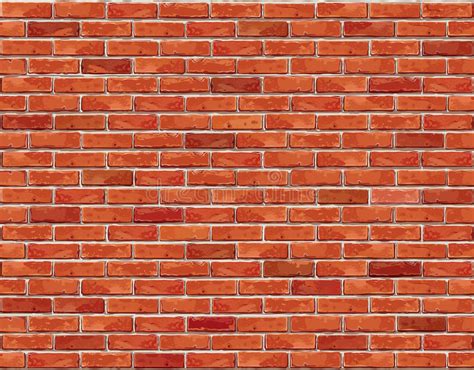 Red Brick Wall Seamless Background Texture Stock Vector Illustration Of Cement Building
