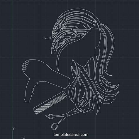 Free Hair Salon DWG CAD Block Download For Beauty Projects