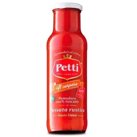 Petti n (genitive singular pettis, plural petti or pettir). Molho Passata Petti Rústica 700g - supernossoemcasa