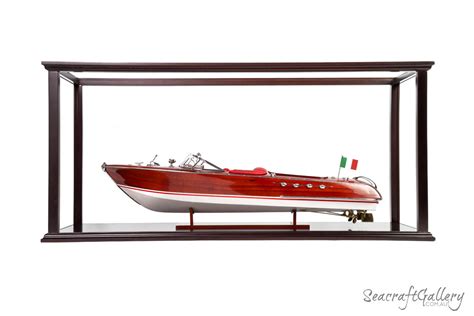 Wooden Model Display Cabinet For Speed Boats 70cm Seacraft Gallery