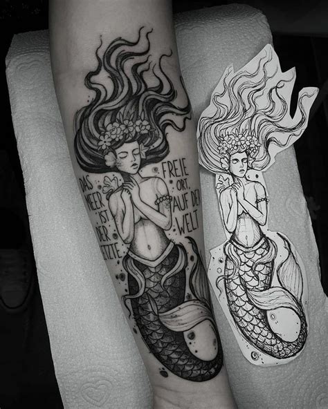 Tatuajes De Sirenas Significado 30 Fotos Y Bocetos Lo Mejor De 2024