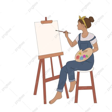 Girl Painter Clipart Images