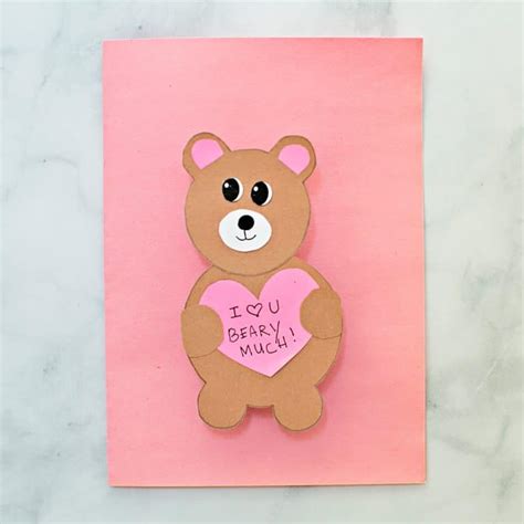 Valentine Bear Card Hello Wonderful