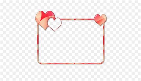 Right Border Of Heart Rectangle Heart Decoration Rectangle Frame Png