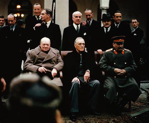 Черчилль Рузвельт Сталин в Ялте — фото с большим разрешением Февраль