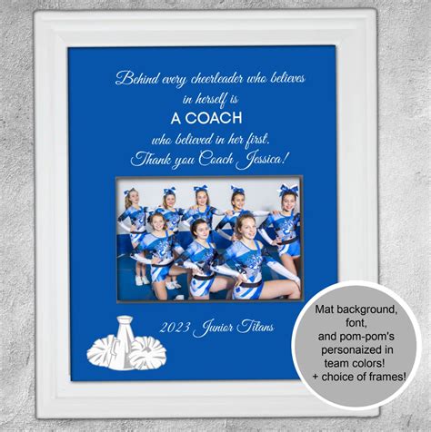 Custom Personalized Cheer Cheerleader Coach Appreciation Gift