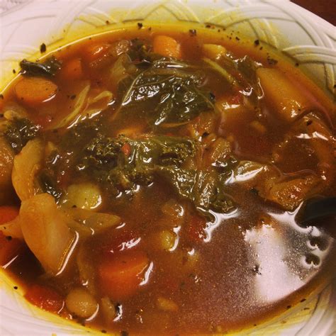 Cabbage soup can be comfort food or a weight loss tool, depending on how you look at it. Homemade vegetable soup! #Kale #Cabbage #Tomatoes # ...