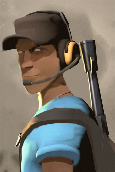He is the fastest and most mobile mercenary on the battlefield unassisted. Scout Portrait #games #teamfortress2 #steam #tf2 # ...