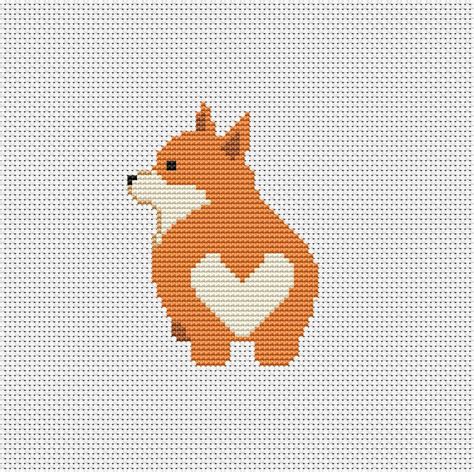 You can download this cross stitch pattern from our website. Modern Cross Stitch Dog pattern Funny cross stitch Cute ...