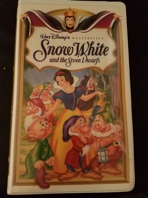 Snow White And The Seven Dwarfs Vhs Masterpiece Walt Disney