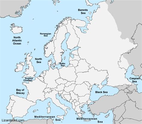 Labeled map of the americas map quiz geography geography quiz. labeled map of bodies of water in Europe | Europe map, Geography quiz, Geography