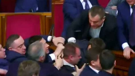 Scuffles Erupt At Ukraines Parliament Pm Dragged From Post Nz