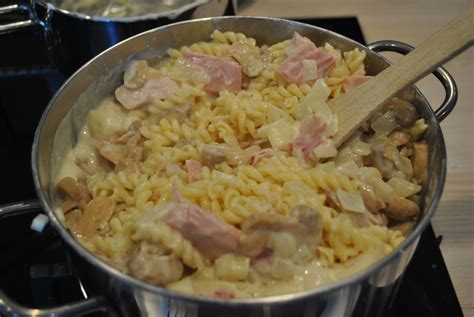 Gratin de pâtes jambon fromage