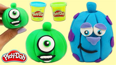 How To Make Cute Play Doh Monsters Inc Pumpkins Fun And Easy Diy Play