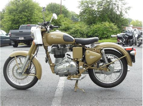 Since then, the company continued to build tough and reliable bikes, and today its models continue to be appreciated for their bullet proof build quality, simple mechanics and classic style. Buy 2012 Royal Enfield C5 Military on 2040motos
