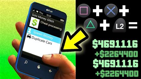 All you need to do is get the phone with ↑ button. GTA 5 Online Solo Unlimited Money Glitch! 1.45 (PS4/XBOX ...