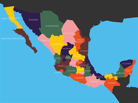 🇲🇽 Mapa De México Mapas Para Imprimir【 Gratis