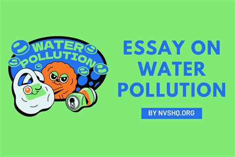 Essay On Water Pollution For Students And Children