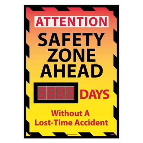days without accident sign