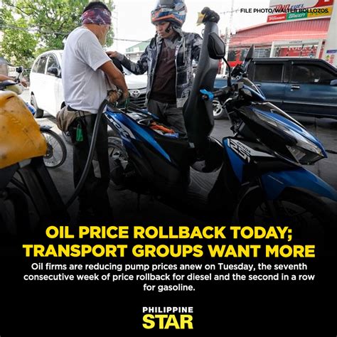Philippine Star In Separate Advisories Yesterday Oil Facebook