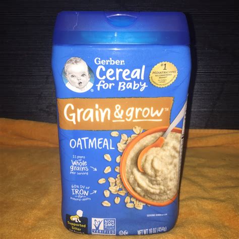 Gerber Grain And Grow Oatmeal Cereal For Baby 16oz454g Babies