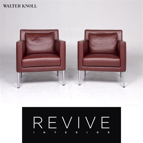 Aktuell über 135.000 angebote für gebrauchte möbel. Walter Knoll Jason Designer Leder Sessel Garnitur Rot ...