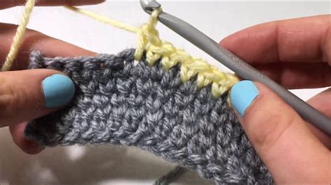 How To Crochet The Knit Stitch Youtube