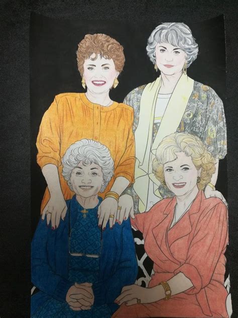 This is a listing for a set of digital printable files featuring 95 printable pages of templates (in pdf and docx files) for creating golden girls. Golden Girls Coloring Book | Coloring books, Golden girls, Zelda characters