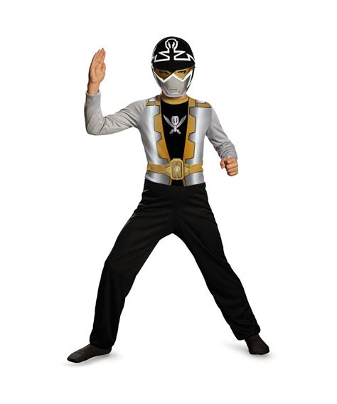 Boys Silver Super Megaforce Ranger Economy Line Costume