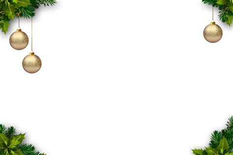 Download Christmas Border Xmas Frame Free Png Full Size Png Image