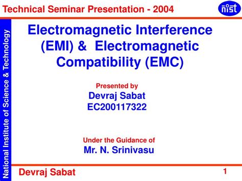 PPT - Electromagnetic Interference (EMI) & Electromagnetic ...