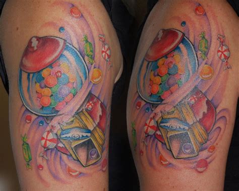 Antique Bubble Gum Machine By Shawn Deaton Tattoo Artist At Southern
