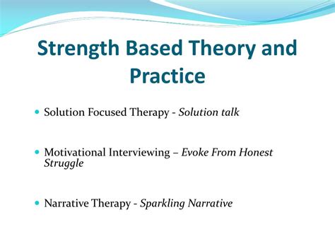 Ppt Using Strength Based Therapies In A Medical Model World