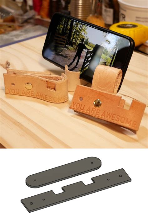 Phone Stand Keychain Template Stl Files — Morley Kert